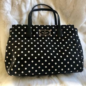 Kate Spade Nylon Polka Dot Xbody/Shoulder Purse